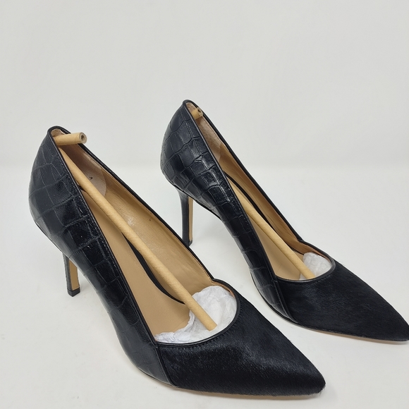 Women's Ann Taylor Bianca Black Pointy Heel Size 8 Style #356129 - Picture 3 of 11